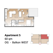 Grundriss Apartment 5