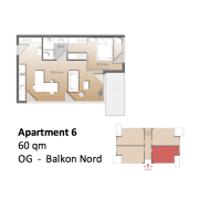 Grundriss Apartment 6