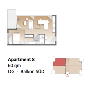 Grundriss Apartment 8